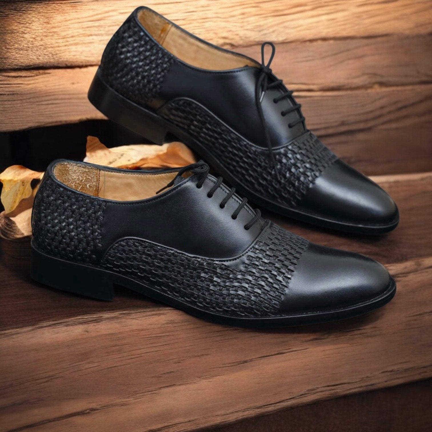 Limited Edition Crocodile-Embossed Oxfords