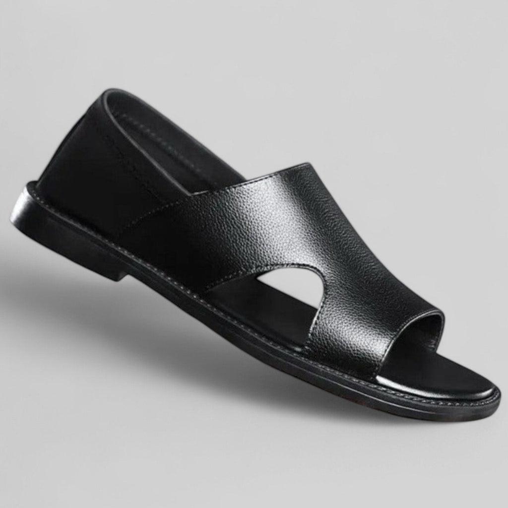 Elegant Leather Toe-Post Sandals