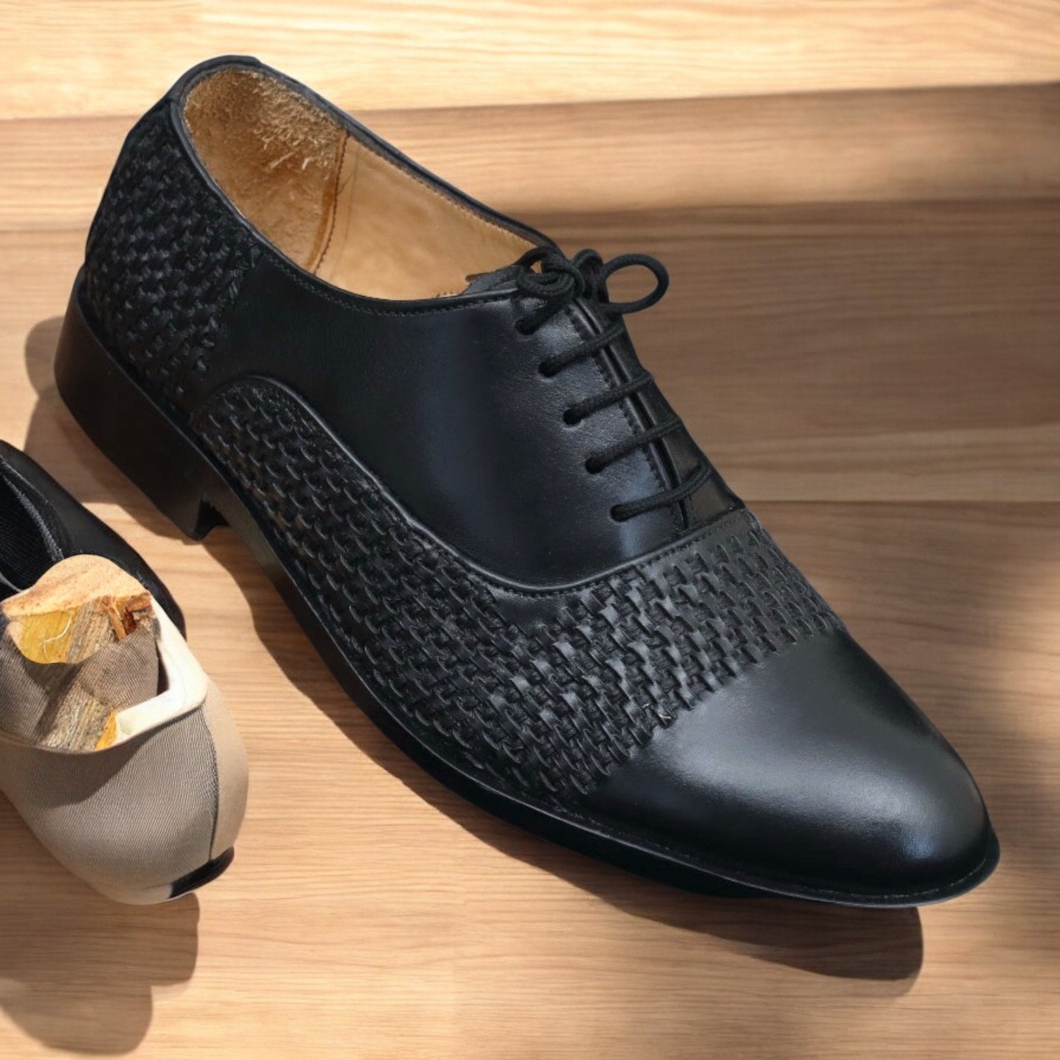 Limited Edition Crocodile-Embossed Oxfords