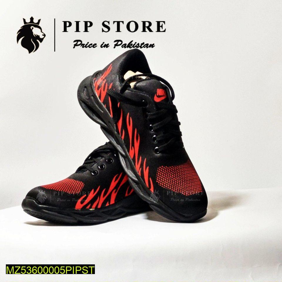 Mens Rubber comfortable Joggers, Red Fire
