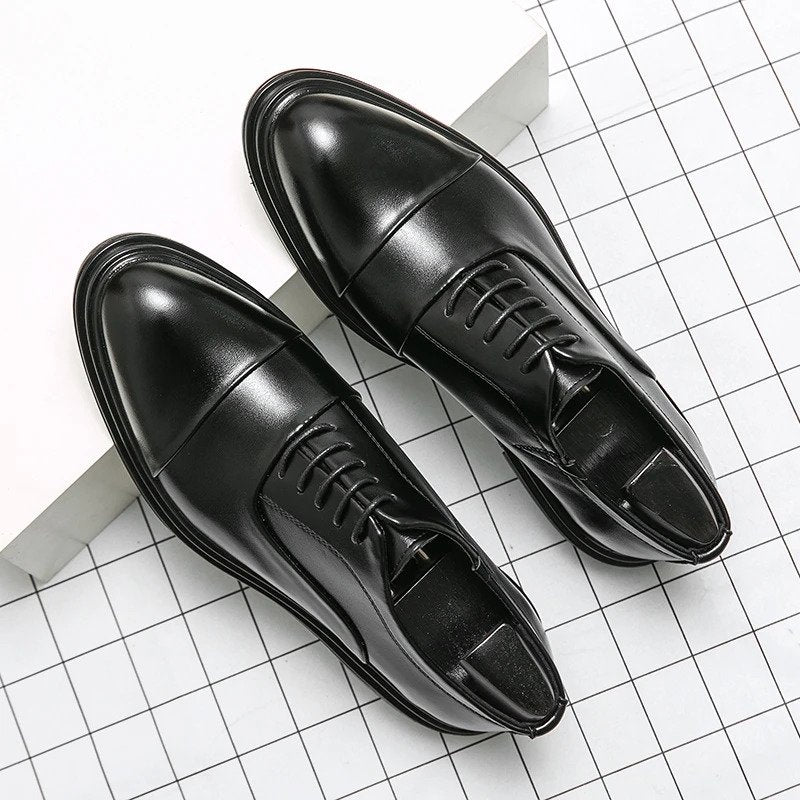 Formal Leather Oxford Cap-Toes