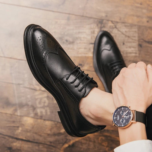 Formal Leather Oxford Cap-Toes