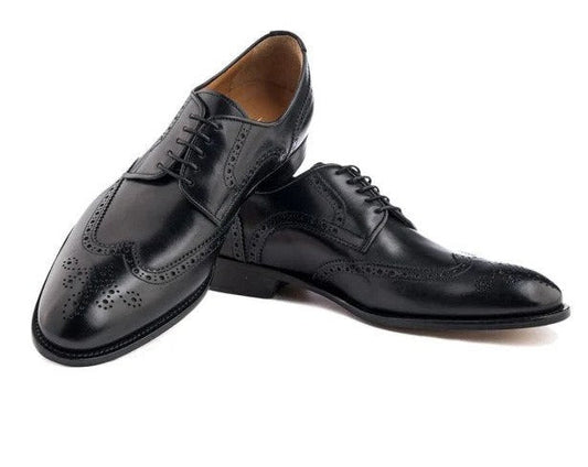 Luxury Brogue Wingtip Leather Shoes